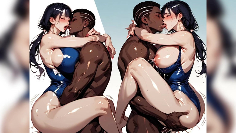 AI art: BBC šukání Ai MILF Pussy Cum