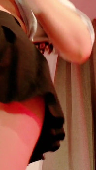 My Cute Girlfriend Sends Me a POV of Her Nice Natural Breasts and Big Thighs