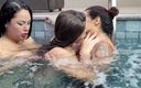 MF Video Brazil: Lesbisk trippel kyssar brudar