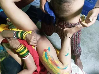 FireeCouple: Bahu plays holi with sasurji on holi by opening bhurr,...