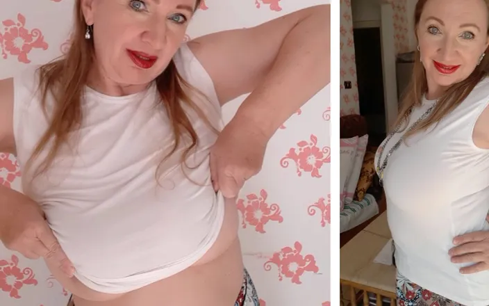 MariaOld: Nejžhavější poskakující obrovská prsa od Maria Old MILF