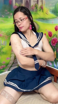 Sevimli Hana Fuck Ass Okul Kıyafeti