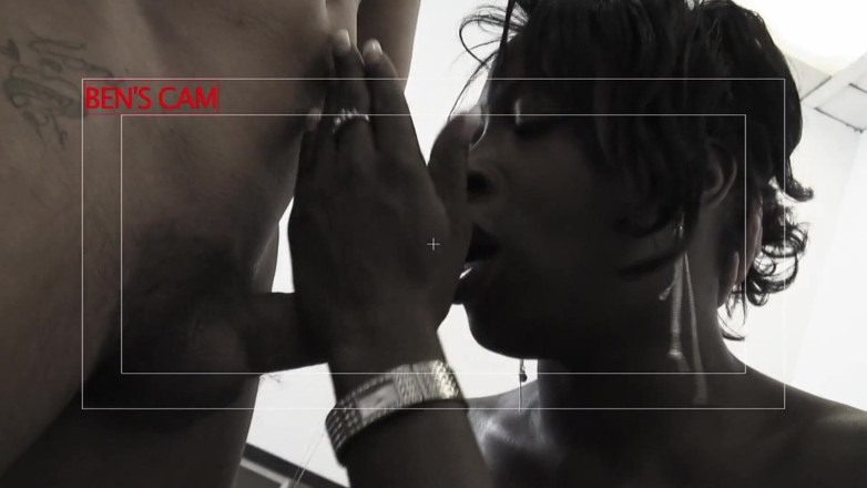 Black Passion: Melvina gets her pussy and ass opened up by two...