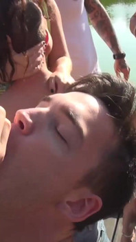 Sexy and horny bitches anally slammed outdoors