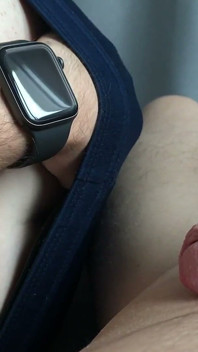 Casually Wanking While Daddy Is Around