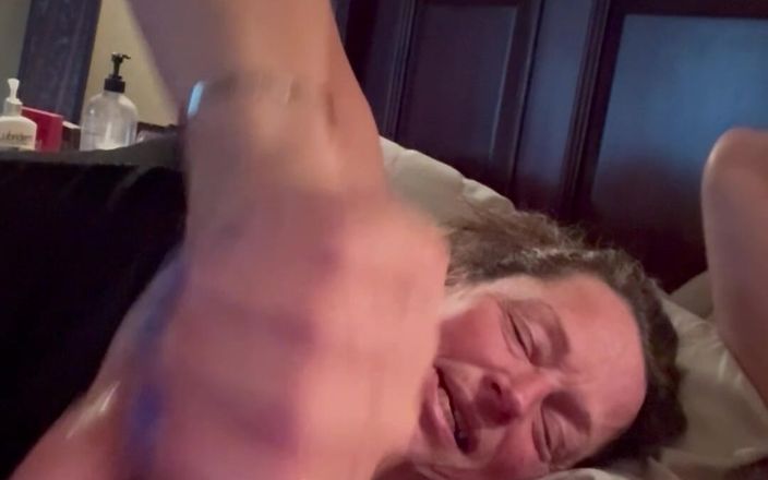 Bonewizzard69: Wife Plays with Her Man's Cock Wet Hand Job