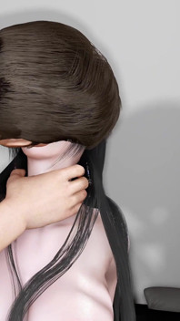 3D super seksowna modelka Cosplay naga w seksownej sukience zerżnięta