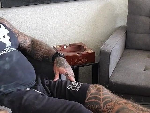 Foot Worship and Cigar Smoking with Oscar Bear (Masculine Jason - Jason Collins)