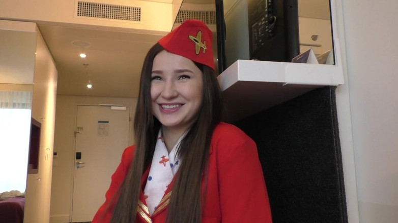 FakeflightAgent: Russian Teen Air Hostess Cherry Creampied