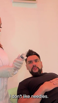 Dr TS Aylla Gattina Uses Her Massive Cock to Treat Hex in Her Clinic