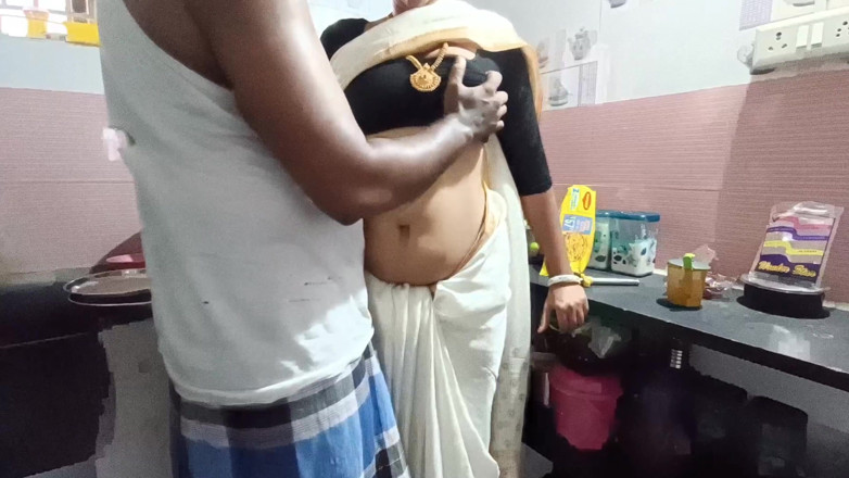 Inba: South Indian House Wife Fucking Kitchen with Neighbour