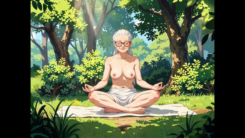 Narata12: Starší Žena - Jóga V Lese