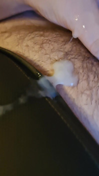Part 2 of Me Jerking My Small Uncut Cock with My Ballstretcher on, with Cumshot