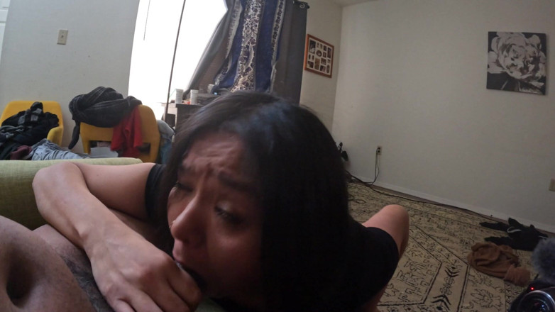 DeesDeepThroat: Niechlujny Sex oralny