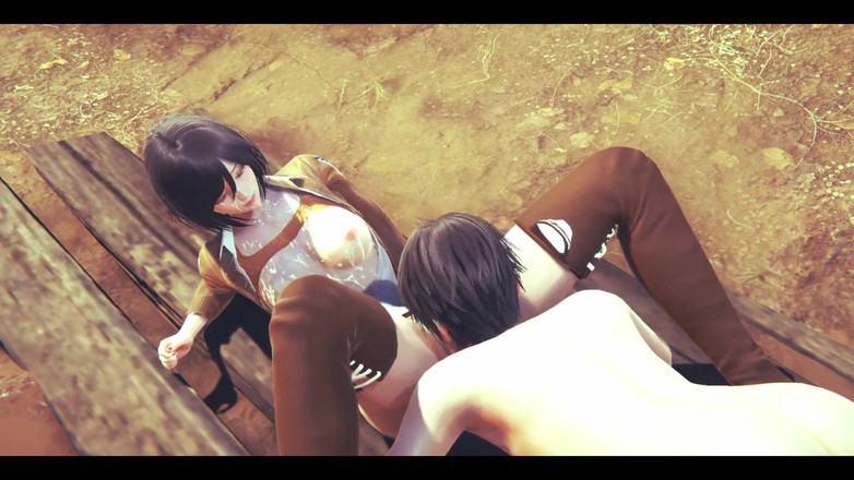 HentaiTubes: Op Titans Hentai - Mikasa doet een pijpbeurt en dan doet...