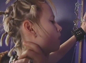 Lezdom Austria: Lesbian skin girls have bondage hot wax spanking BDSM Fun.