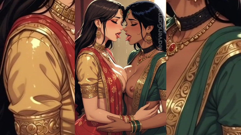 Heaven Gamez: Indische sletterige babes gedegradeerd en geteisterd door lelijke dikke vuile...
