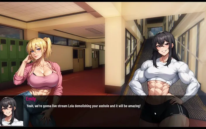 Cum in Futa: Futanari Muscle Growth World Femboy Hentai Game Ep.4 Pau pequeno...