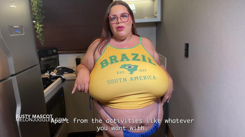 Melon Juggler: Tetas grandes del equipo de vientre grande, mascota folla su...