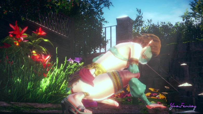 Yaoitube: Zelda Yaoi Femboy - Liên kết dương vật giả qua đường lỗ...