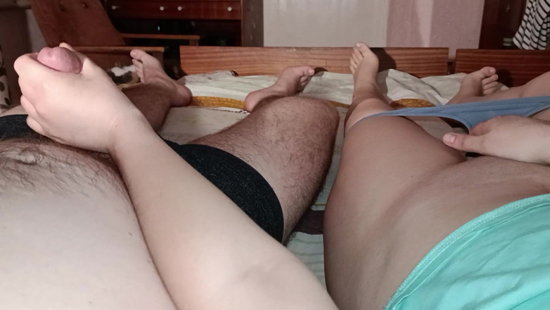 OniSoi: Family Therapy, Jerking off in My Husband's Bed