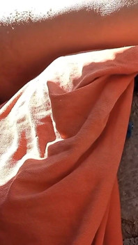 Dildo in My as as I Sunbathe Outside