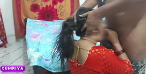 Indiana com saree red hot vizinhos esposa