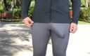 Lucas Nathan King: Monster Cock Shemale Outdoor in Tight Pants