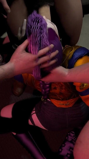 Rumi the Kpop Demon Hunters in a Double Penetration Threesome