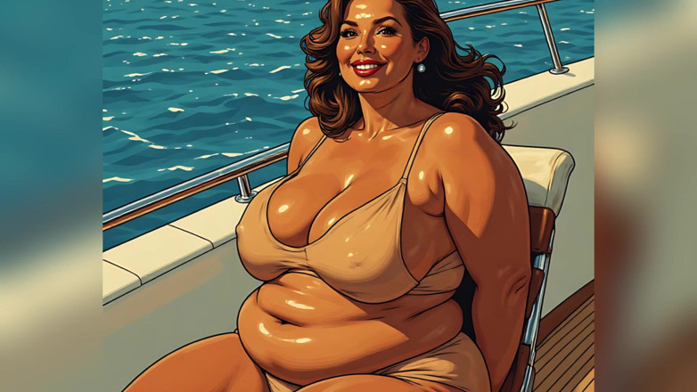 AI Porn: Гарячі жінки насолоджуються яхтою ai art