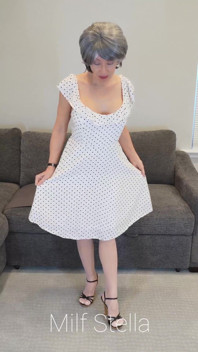 Sadie in a Polka Dot Dress
