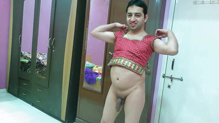 Cute & Nude Crossdresser: Crossdresser banci seksi femboy Sweet Lollipop di denim atas dan...