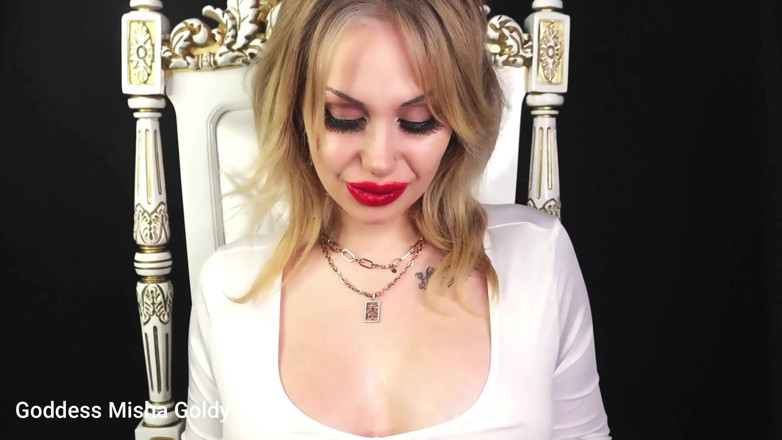 Goddess Misha Goldy: Я підкорю вас своїми губами, чарівним димом і кільцем! А потім я відтрахаю твою частину компанії!