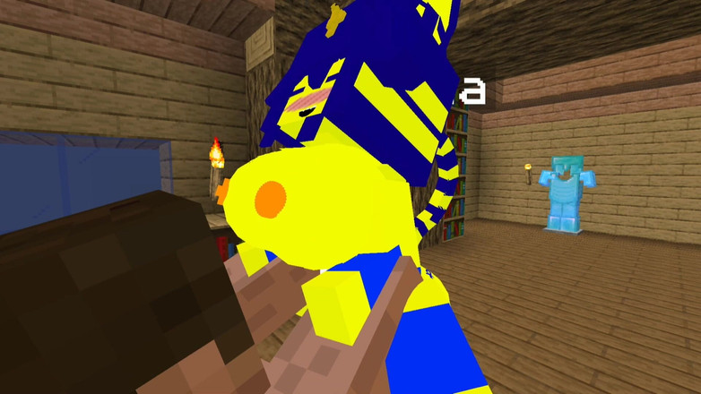 Manor Cookie: ジェニーモッドのマインクラフトアンカで、彼女はとても可愛くて、セックスしてペニスに乗る準備ができています