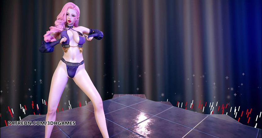 3D-Hentai Games: Wisin &amp; Yandel - lider Seraphine'nin seksi striptizini takip et