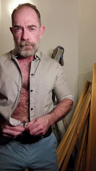 Hairy Dilf Gets Caught Wanking