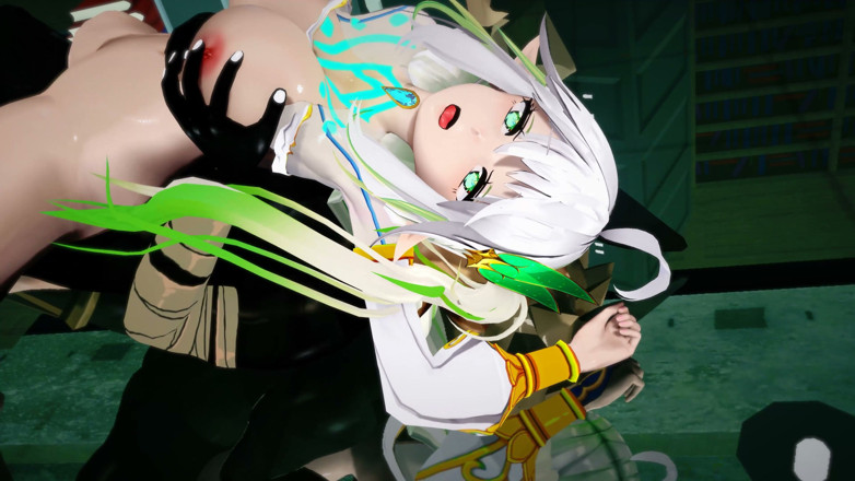 NSFWOtaku: Genshin Impact - Dendro Archon Rukkhadevata X Hilichurl Sex - 3D Hentai Animations