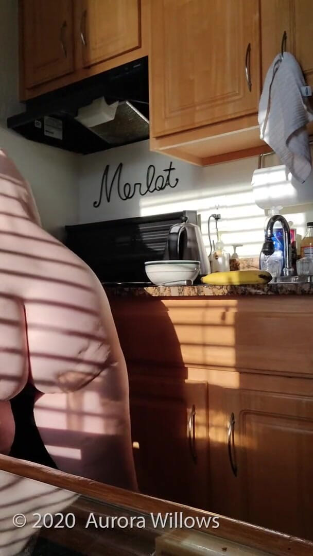 Aurora Willows: Elle fait un petit-déjeuner nu en vacances