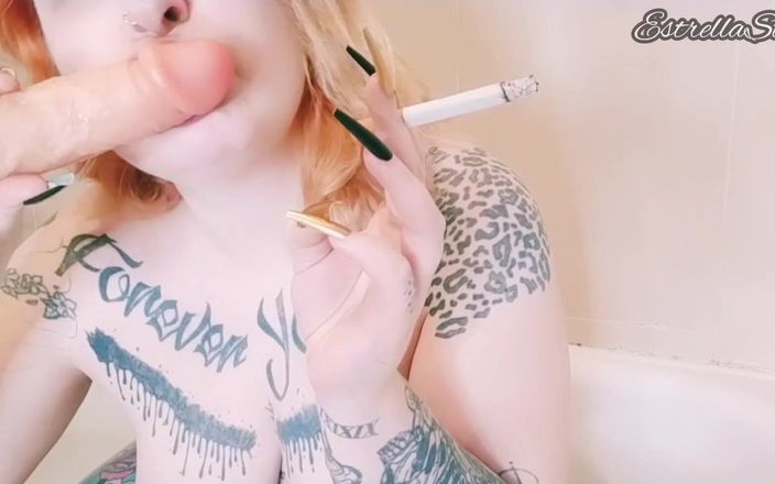 Estrella Steam: Blowjob and Smoking All at Once