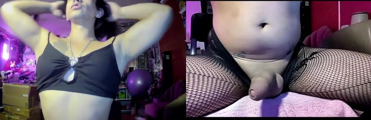 TSJade95: Cumming on Duel Cam