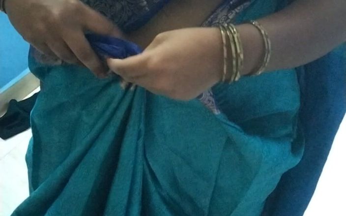 Tamil lesbian: ホットサリーを身に着けている