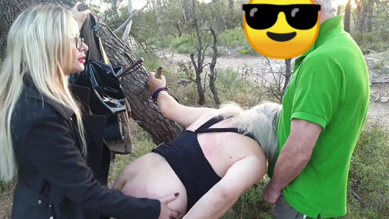 Maitresse Christal: Mistress Christal kinky outside, part 1