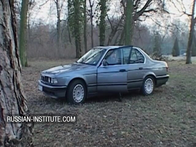 Russian Institute: Anal sex in the car with a busty blonde