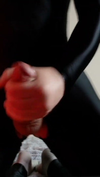 Needy Black Suit Pup Strokes and Cums. Full on My Fancentro