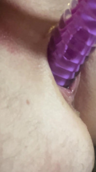 Huge Dildo in Wet Ass