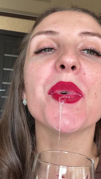 Uvula sputa da vicino punto di vista
