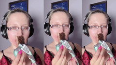 FinDom Goaldigger: Asmr ngọt sô cô la ăn- asmr, kính mắt, giantess, son...