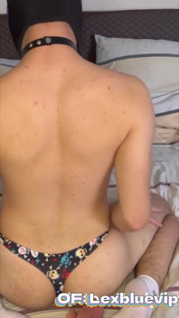 Hot Twink in Black Thong Big Ass