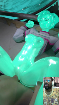 Bald Pussy Slime Girl Gets Fucked and Creampied