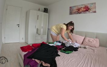Farting Like a Beast: Folding Clothes in My Shorts